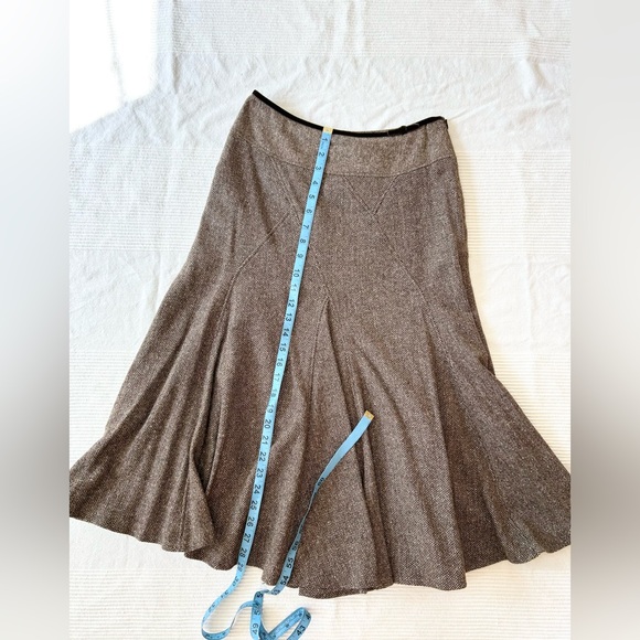 Olsen Herringbone Wool Blend Lined Skirt - Picture 4 of 10